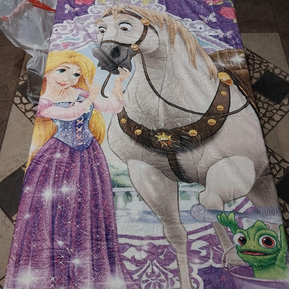 Tangle Disney princess blanket